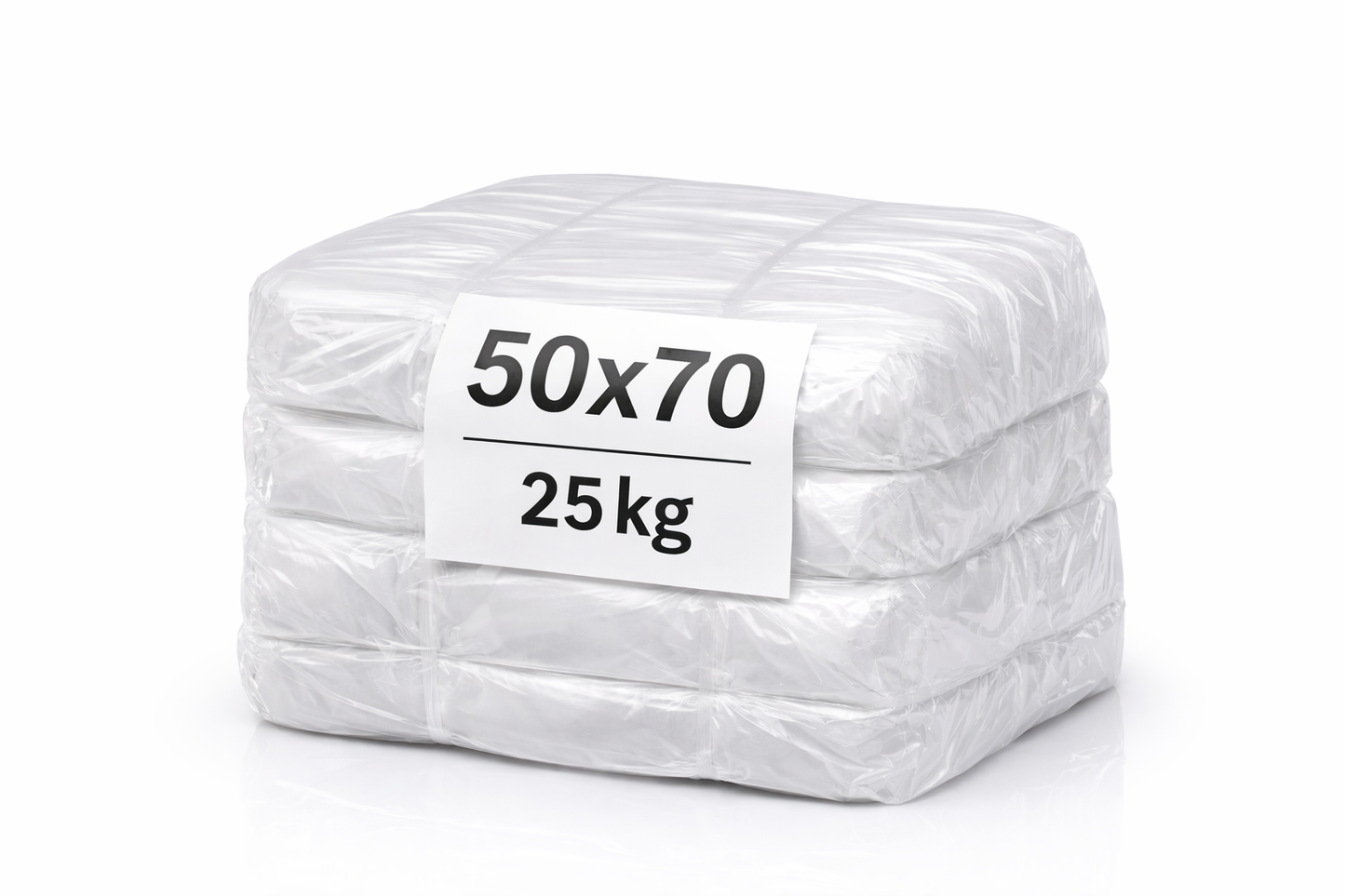Bolsa Transparente 50×70 cm · 25 kg · 825 piezas — La más vendida